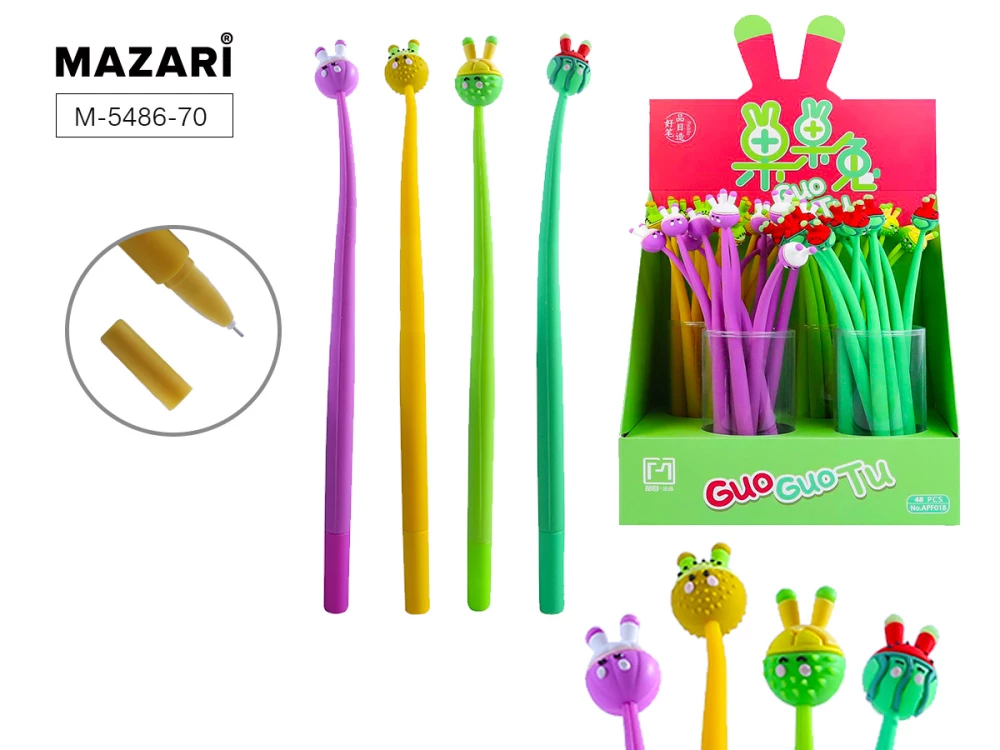 Gēla pildspalva 0,5 mm GUO GUO TU, zila