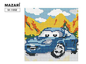 Dimanta mozaīka Mašīnas 20x20cm
