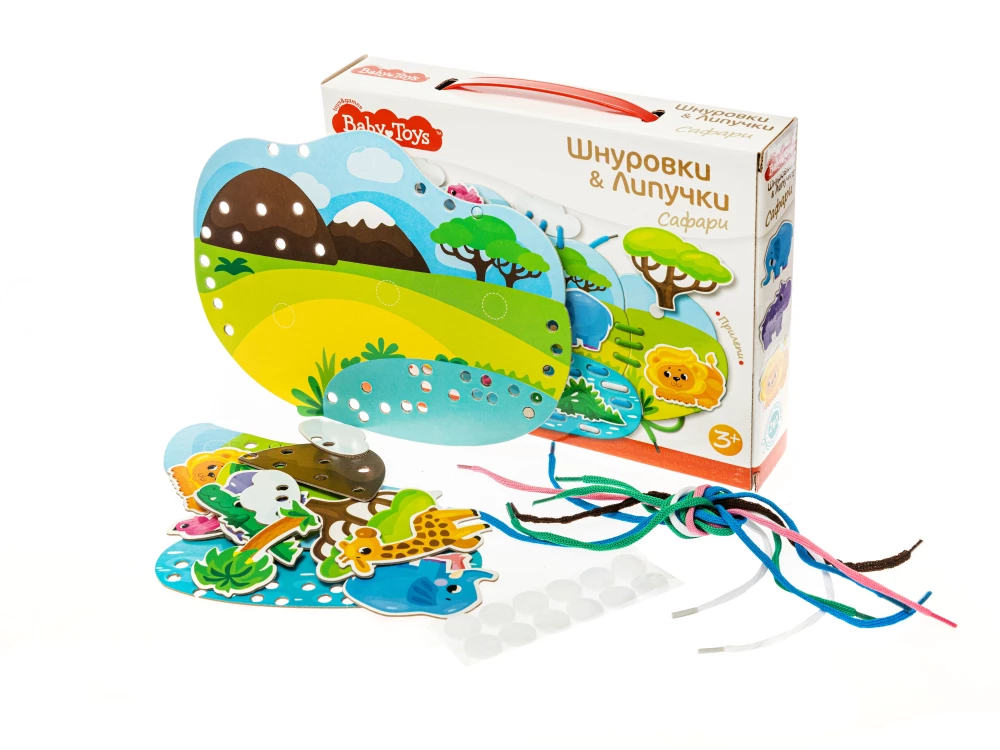 Šņorītes un lipīgas lentes Safari