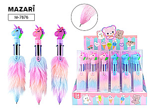 Rokas pildspalva automātiskā PLUSH UNICORN