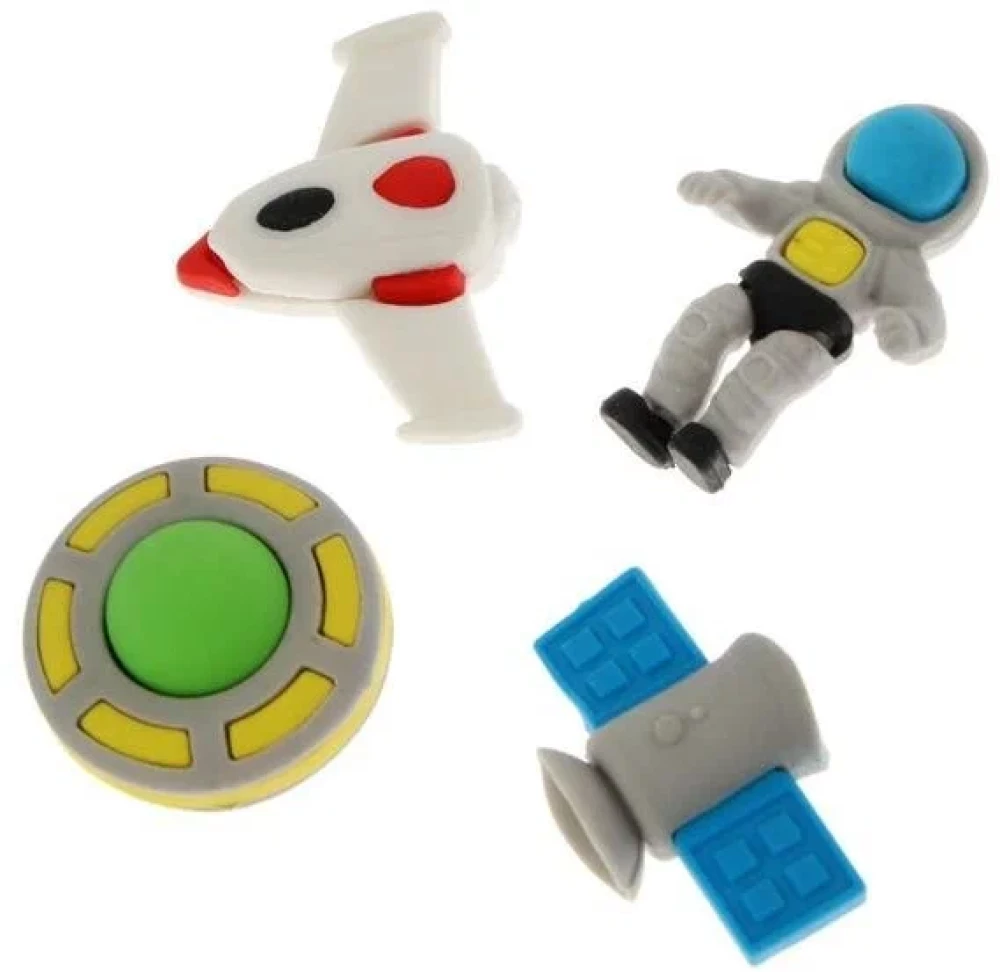 Zīmuli dzēšgumiju komplekts SPACE