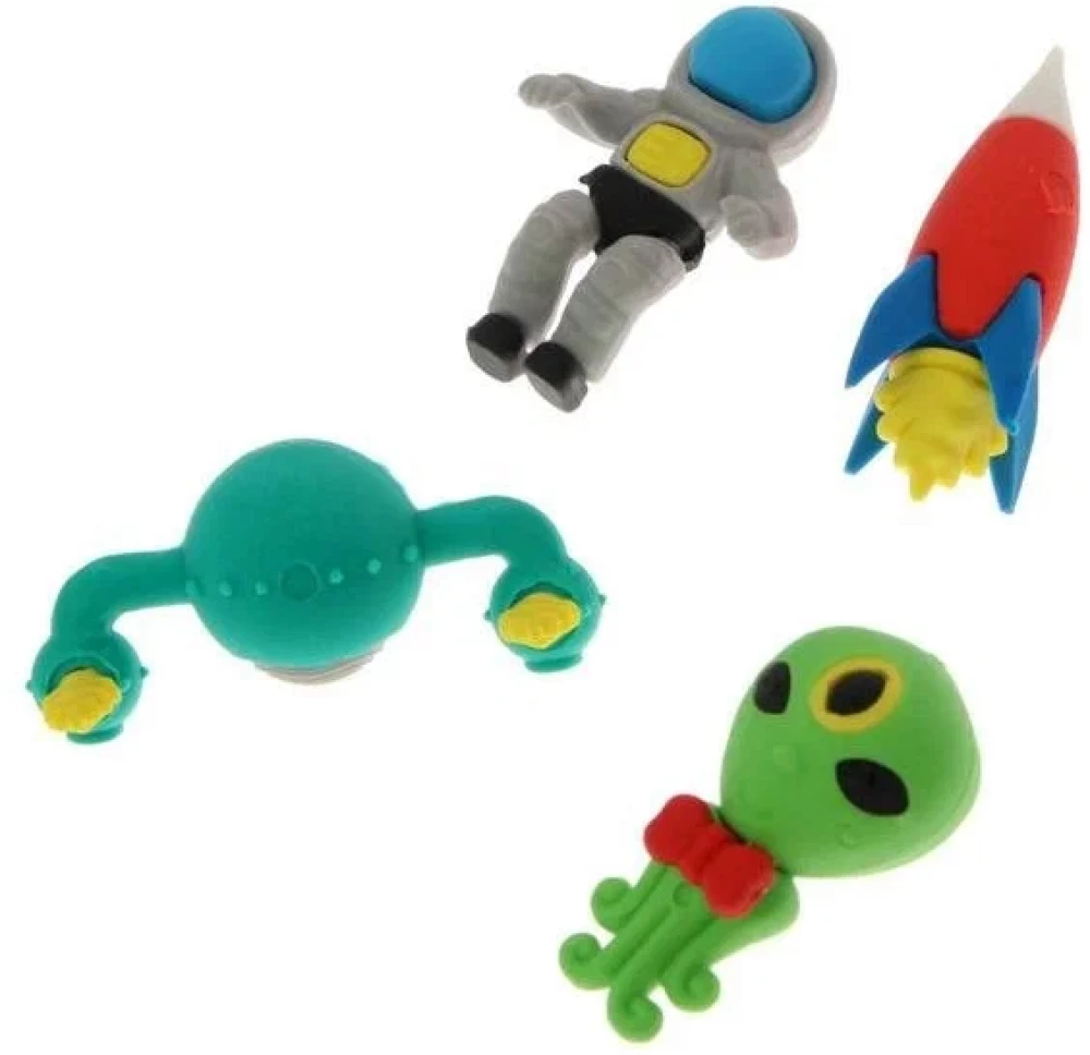 Zīmuli dzēšgumiju komplekts SPACE