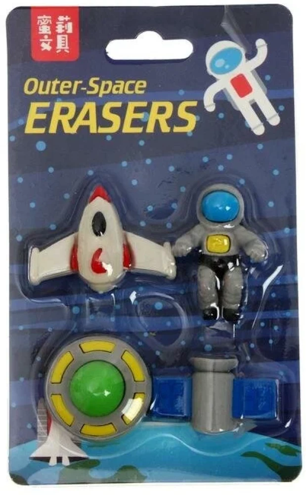 Zīmuli dzēšgumiju komplekts SPACE