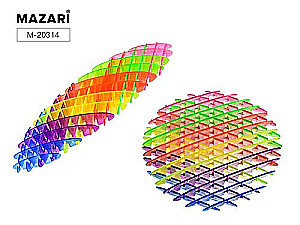 Rotaļu-antistress Režģis 24 cm, daudzkrāsains