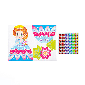 3D-radošais komplekts no pērlītēm Princese 3