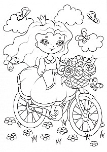 Krāsošana. Pie princeses