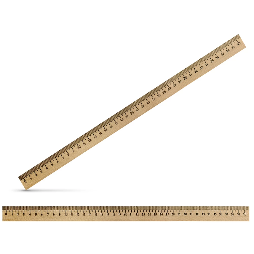 Lineāls 40 cm, koks