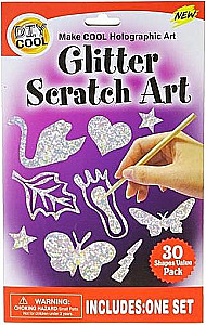 Radošais komplekts Glitter Scratch Art