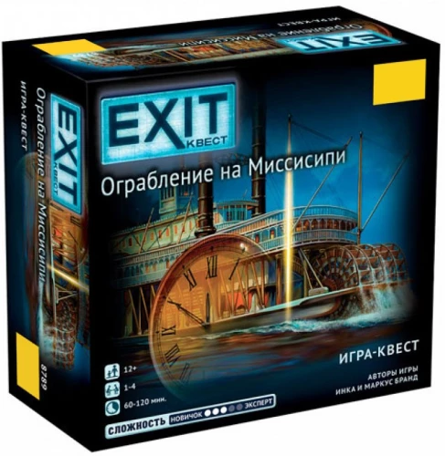 Galda spēle - Exit Kvests. Laupīšana uz Misisipi