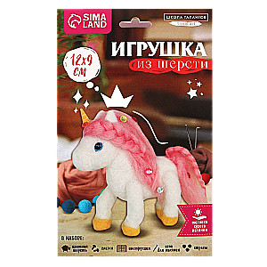 Rotaļlieta no vilnas Burvīgais vienradzis