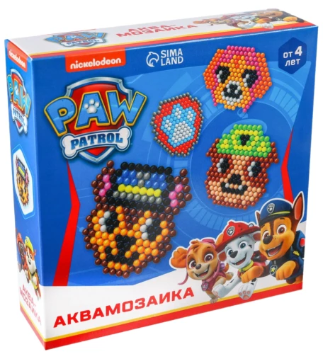 Akvamozaiķis Paw Patrol. Kucēnu Patruļa, 4 figūriņas