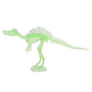 3D puzle kristālisks Spinozaurs