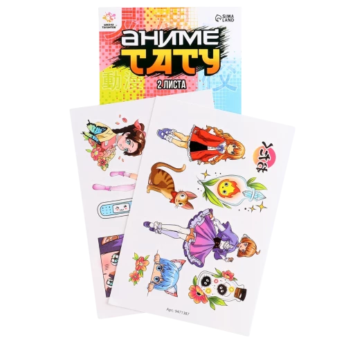 Tatu Anime. Meitenes