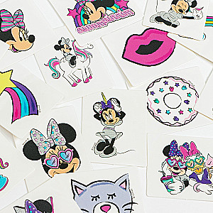 Adventa kalendārs ar bērnu tetovējumiem Minnie ar vienradzi Minnie Maus