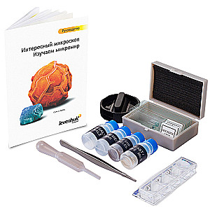 Bērnu mikroskops Levenhuk LabZZ M101 Orange, 40x-640x, ar eksperimentu komplektu