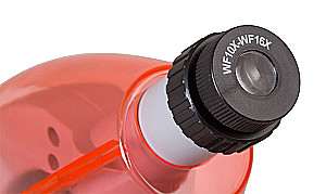 Bērnu mikroskops Levenhuk LabZZ M101 Orange, 40x-640x, ar eksperimentu komplektu