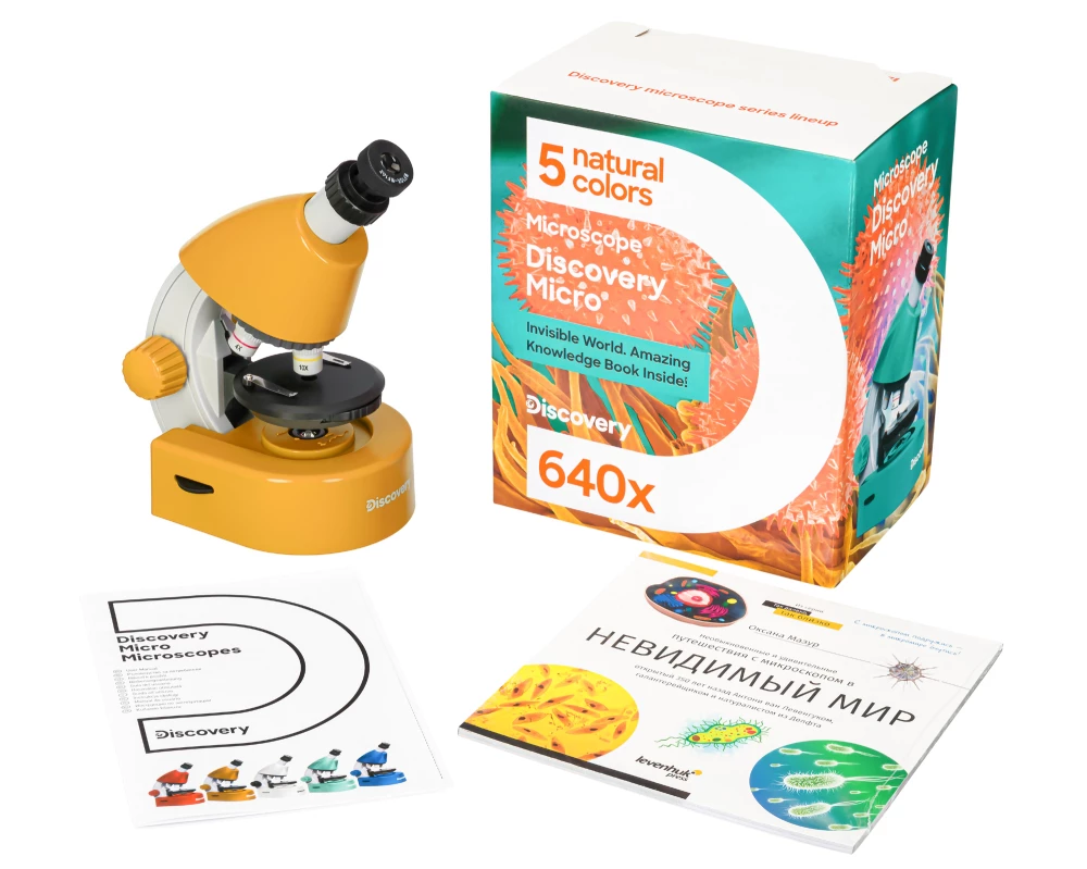 Mikroskops Levenhuk Discovery Micro Solar ar grāmatu