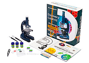 Mikroskops Levenhuk Discovery Centi 02 ar grāmatu