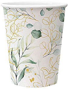Vienreizējais kauss Golden Eukalyptus 250 ml