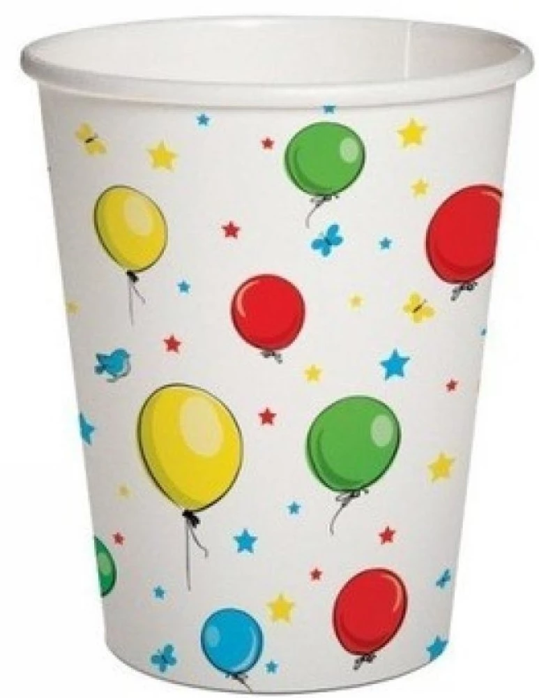Vienreizējais kauss Ballons 250 ml