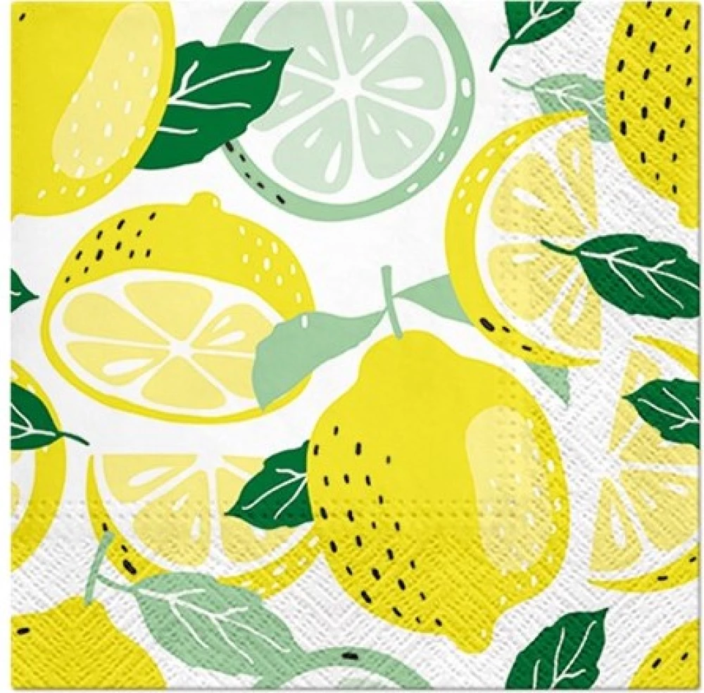 Salvetes Tasty Lemons, 33x33 cm, 20 gab.