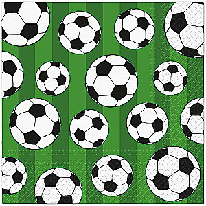 Futbola bumbas salvetes, 33x33 cm, 20 gab.