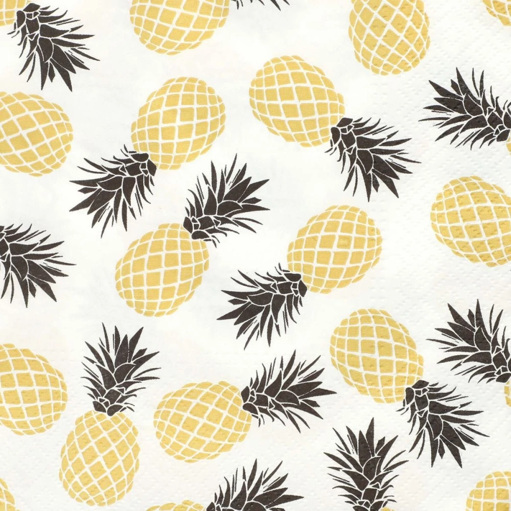 Pina Colada zelta salvetes, 33x33 cm, 20 gab.