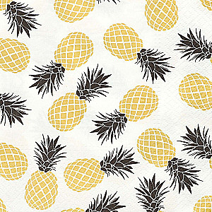 Pina Colada zelta salvetes, 33x33 cm, 20 gab.