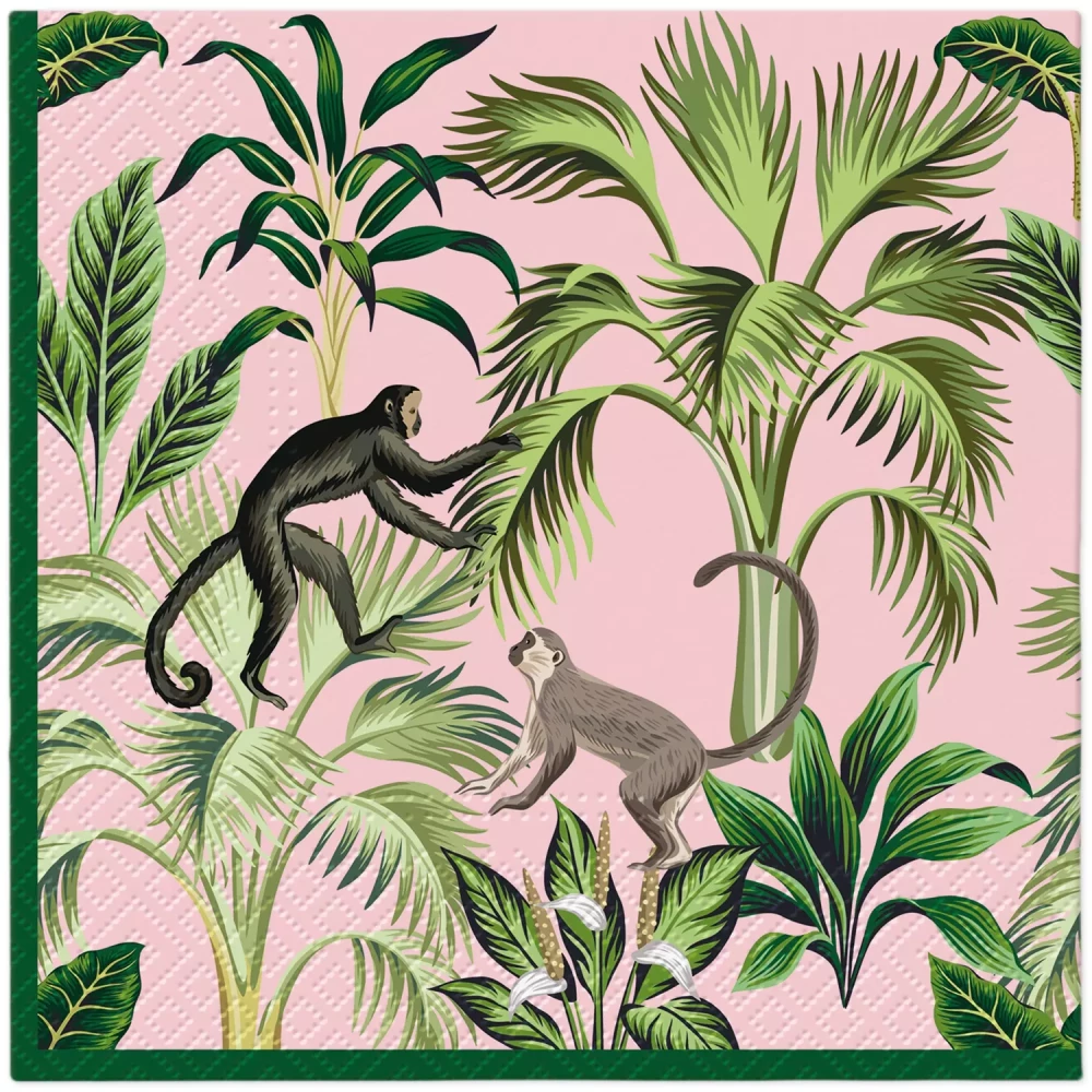 Salvetes Monkey Fun, 33x33 cm, 20 gab.