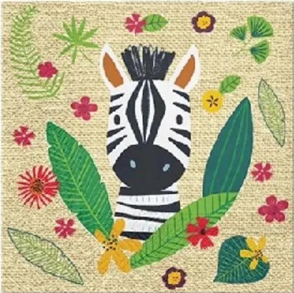 Salvetes 33x33 cm "Jungle Friends", 33x33 cm, 20 gab.