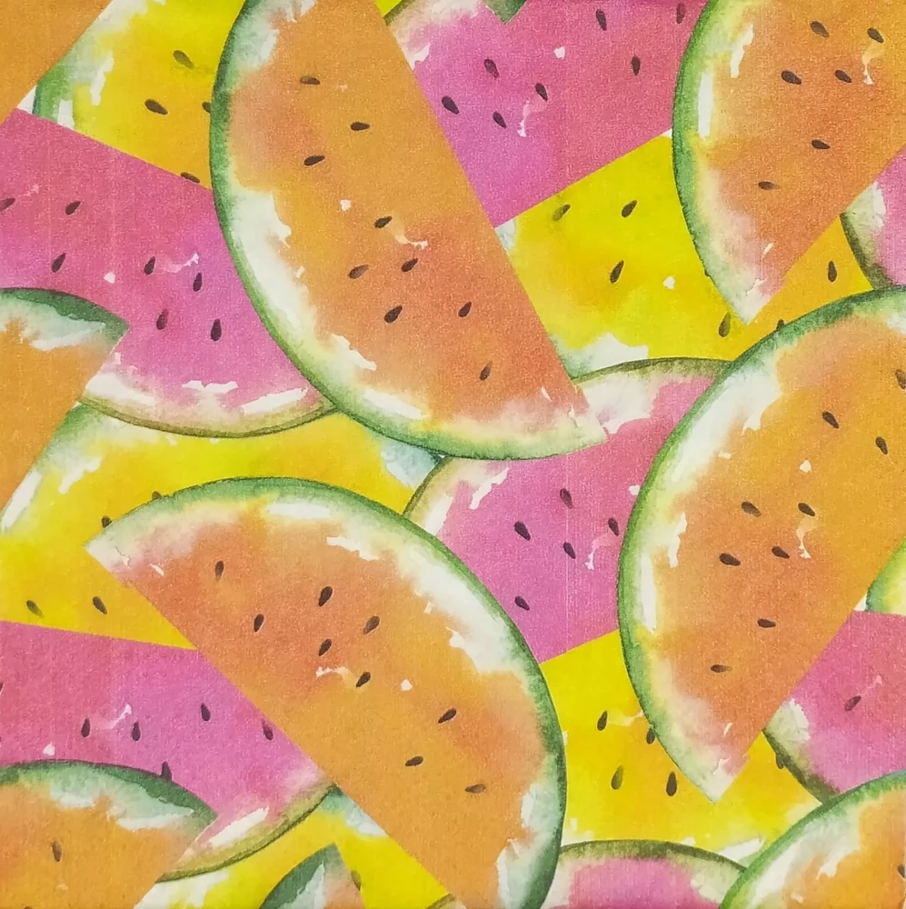 Salvetes "Juicy Watermelons", 33x33 cm, 20 gab.