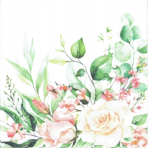 Salvetes "Floral Moments", 33x33 cm, 20 gab.