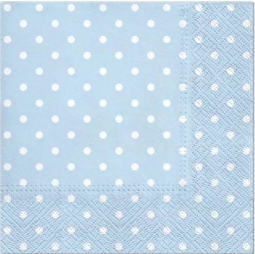Salvetes Dots light blue, 33x33 cm, 20 gab.