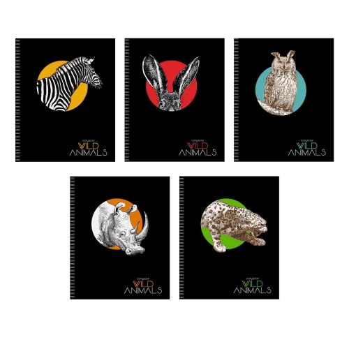 A5 formāta burtnīca ar rūtiņām Art & Zoo (96 lapas)