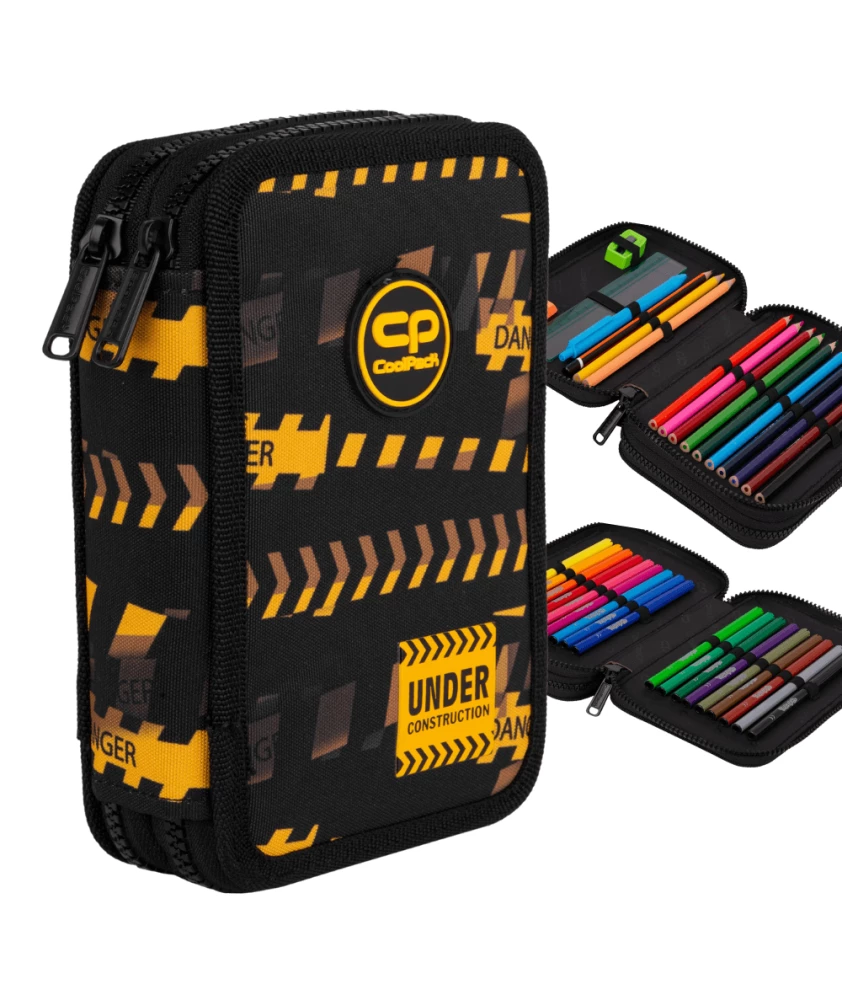 Pildspalvu maciņš ar 2 nodalījumiem un aksesuāriem Coolpack Jumper 2 - Don`T Do It