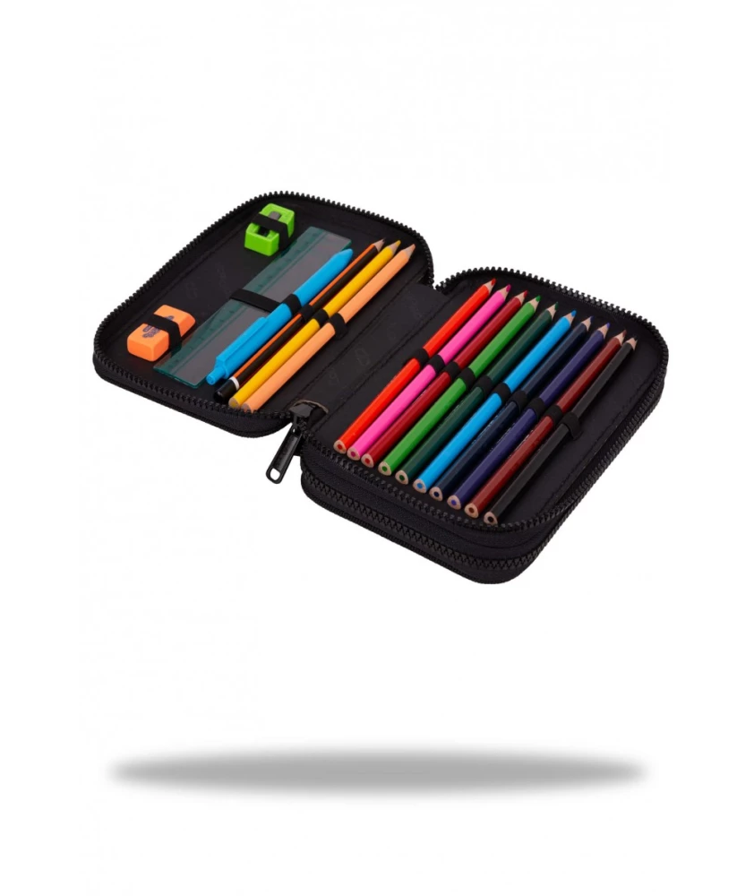 Pildspalvu maciņš ar 2 nodalījumiem un aksesuāriem Coolpack Jumper 2 - Don`T Do It