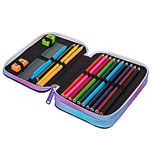 Divkāršu piederumu futrālis Coolpack Jumper 2 - Zvaigžņu nakts