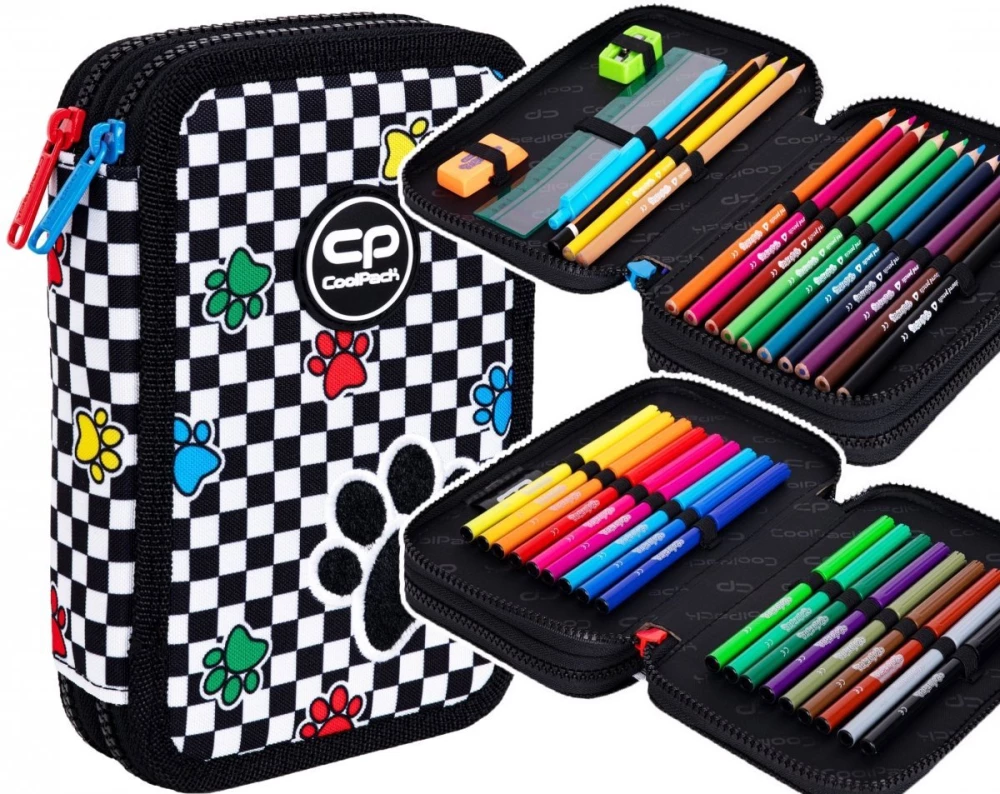 Pildspalvu maciņš ar 2 nodalījumiem un aksesuāriem Coolpack Jumper 2 - Catch me