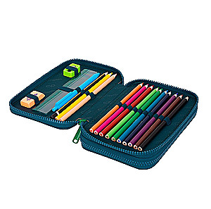 Pildspalvu maciņš ar 2 nodalījumiem un aksesuāriem Coolpack Jumper 2 - Saulaina diena
