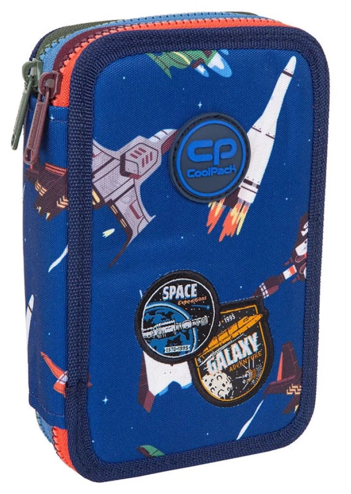 Pildspalvu maciņš ar 2 nodalījumiem un aksesuāriem Coolpack Jumper 2 - Kosmosa piedzīvojums