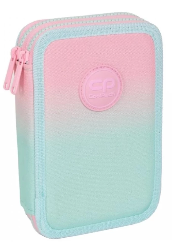 Pildspalvu maciņš ar 2 nodalījumiem un aksesuāriem Coolpack Jumper 2 - Gradient zemeņu