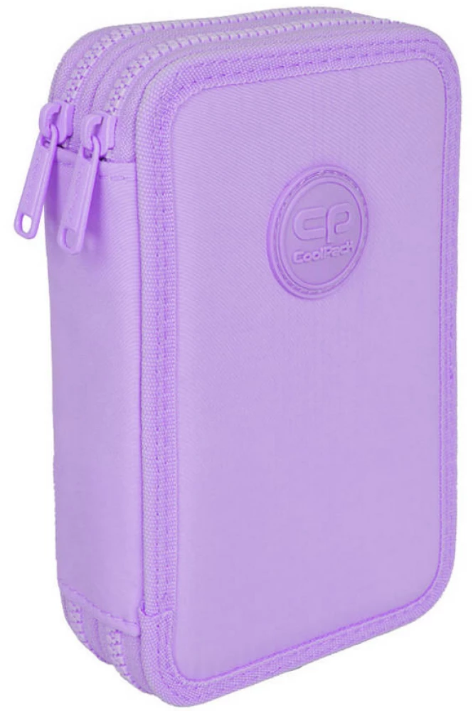 Pildspalvu maciņš ar 2 nodalījumiem un aksesuāriem Coolpack Jumper 2 - Pastel/pulvera purpura