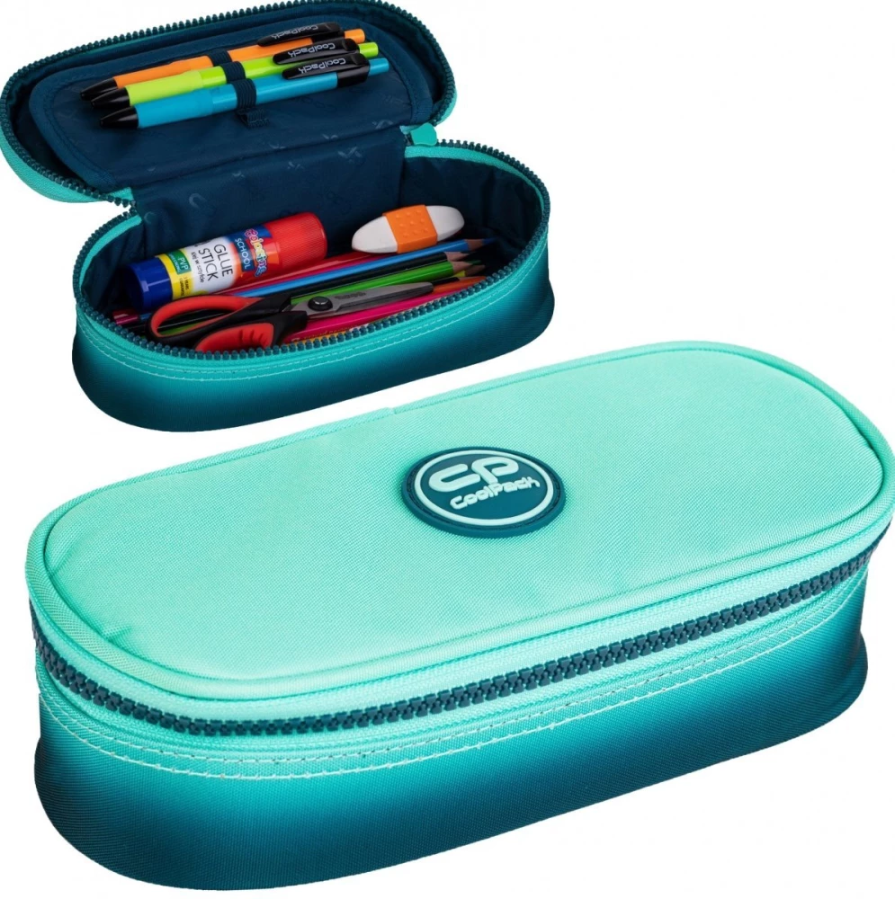 Pildspalvu maciņš ar 1 nodalījumu bez aprīkojuma Coolpack Clipper - Gradient blue lagoon