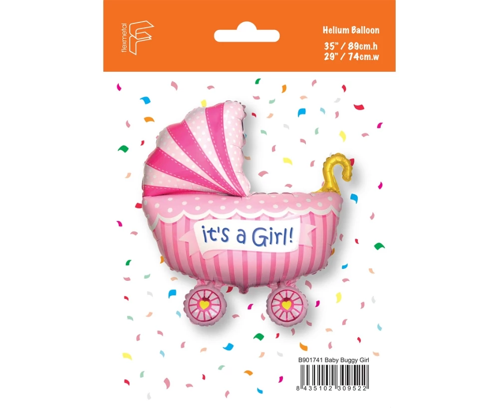 Folijas balons - Tas ir meitene! (rozā)