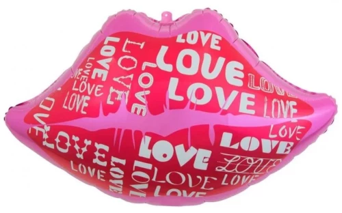 Folijas gaisa balons Lips and Love
