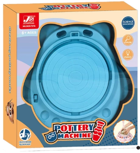 Gluži "Pottery Machine" komplektā māls un krāsas