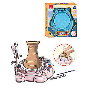 Gluži "Pottery Machine" komplektā māls un krāsas