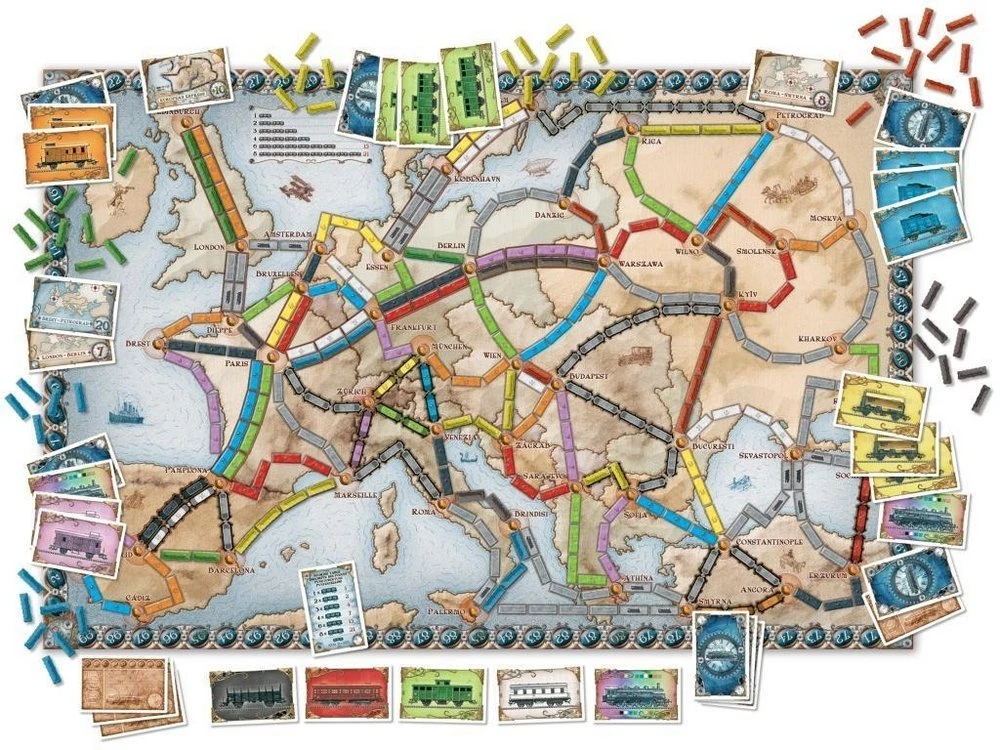 Galda spēle - Ticket to Ride. Eiropa