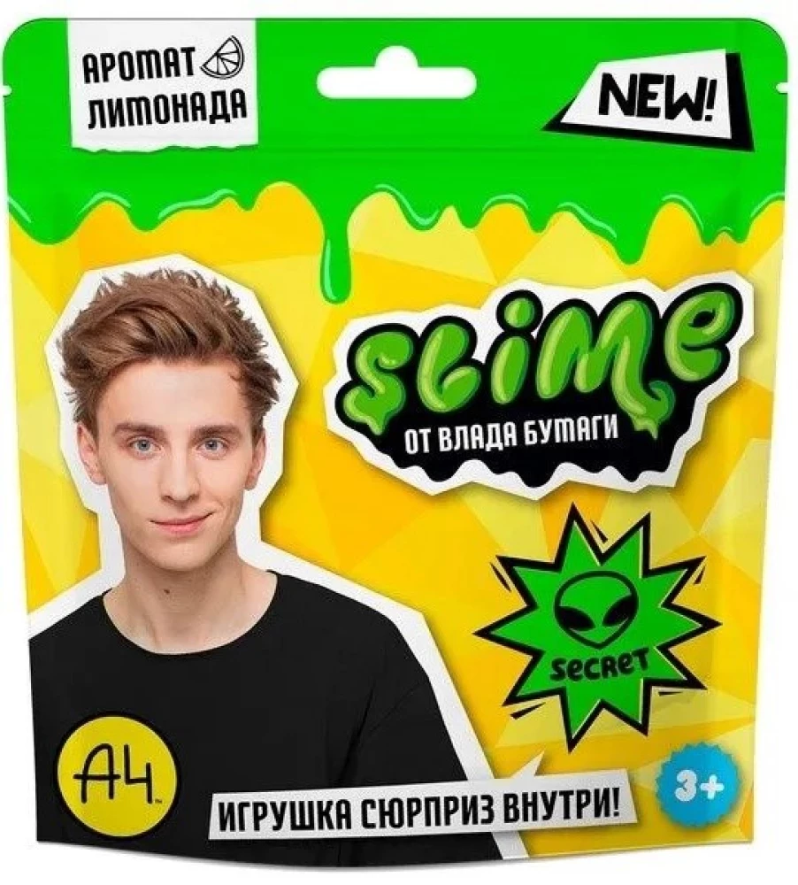 Slaimu izgatavošanas komplekts - Slime. Vlad A4, zaļš, 80 g