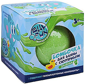 Vannas bumba ELLYFUN ar pārsteigumu. Zaļā krāsa